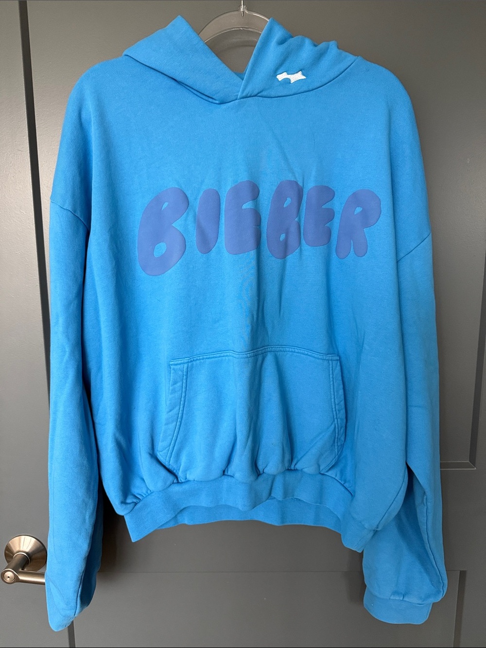 SKYLRK Justin Bieber Coachella 2026 Blue BIEBER Hoodie Sweatshirt